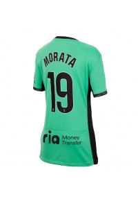 Atletico Madrid Alvaro Morata #19 Fotballdrakt Tredje Klær Dame 2023-24 Korte ermer